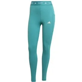adidas Damen Tight TECHFIT Stash Pocket Full-Length, Größe XS in Blau PURTEA