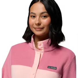 Columbia Benton Springs 1/2 Damen-Pullover mit Schnappverschluss Rosa Sand / Rosette M