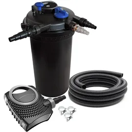 Wiltec SunSun CPF-15000 SET bis 30000l 18W UVC NEO3800 Pumpe Schlauch Teichfilterset