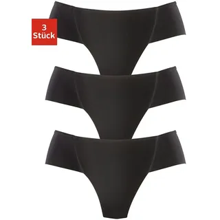 Formstring PETITE FLEUR, Damen, Gr. 32/34, schwarz, Jersey, Obermaterial: 90% Baumwolle, 10% Elasthan (LYCRA SPORT). Meshfutter: 90% Polyamid, 10% Elasthan, unifarben, körpernah, Unterhosen, Bodyforming Slip aus elastischer Baumwolle, Topseller