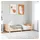 vidaXL Massivholzbett 100 x 200 cm Beige