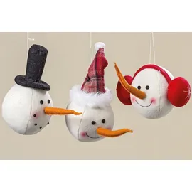Boltze Dekohänger Schneemann H.25cm Polyester Farbmix Stückpreis