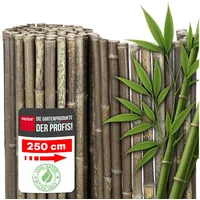 Noor Sichtschutzmatte 100 x 250 cm Schwarz Bambus