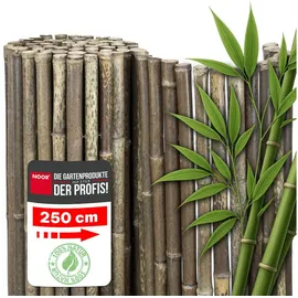 Noor Sichtschutzmatte 100 x 250 cm Schwarz Bambus