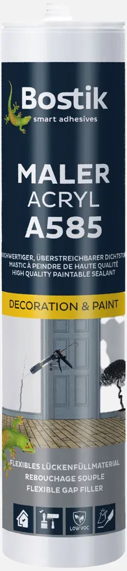 1 Kartusche BOSTIK Maler Acryl Weiss 300ml A585