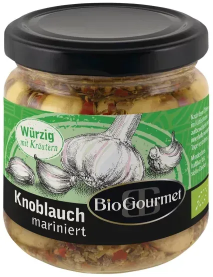 BioGourmet Knoblauch mariniert mit Kräutern bio