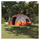 vidaXL Kuppelzelt Grau/Orange