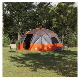vidaXL Kuppelzelt Grau/Orange