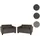 Mendler Sofa-Garnitur Couch-Garnitur 2x 2er Sofa Lyon Stoff/Textil ~ braun