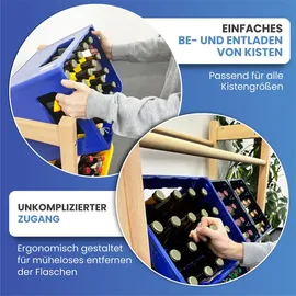 mein-regal Getränkekistenregal 92 x 31 x 108 cm Braun