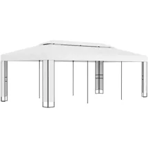 vidaXL Pavillon mit Doppeldach 3 x 6 m weiß