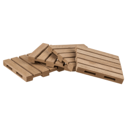 4 x Untersetzer Palette aus Holz