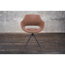 KAWOLA Zaja Microfaser drehbar vintage cognac