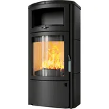 Kaminofen HARK 44 GT ECOplus 8 kW - Ofenkacheln: Opak-Schwarz - Korpus: graphit