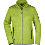 James & Nicholson Strickfleece Jacke kiwi melange/Royal L