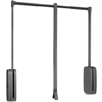 Emuca Wandgarderobe Sling 450 - 600 mm Titanium