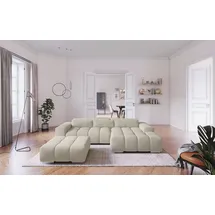 Cotta Ecksofa COTTA "Orion L-Form", platinum, B:307cm H:73cm T:186cm, 100% Polyester, Sofas, Ecksofa, mit 2x Kopfteilverstellung & 3 Nierenkissen