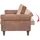 vidaXL Schlafcouch Kunstleder 2-Sitzer Braun