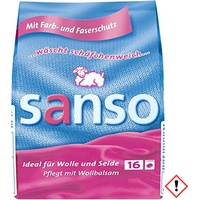 Sanso Wollwaschmittel pulver für Wolle und empfindliche Stoffe 16WL