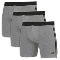 Adidas Active Flex Cotton Boxershorts grau S 3er Pack