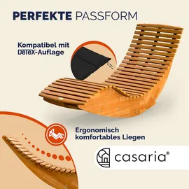 vidaXL Sonnenliege 149 x 60 x 86 cm braun 2 St.