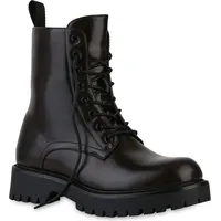 VAN HILL Damen Schnürstiefeletten in Braun