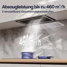 Ciarra Unterbauhaube 52 cm Schwarz