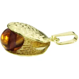 Ostsee-Schmuck Muschel Gelbgold 333