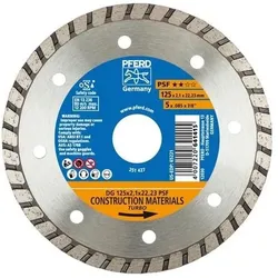 Pferd Diamanttrennscheibe DG PSF D.125mm Bohr.22,23mm Seg.-H.7mm Seg.-S.2,1mm