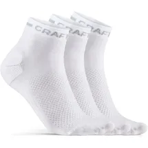 Craft Core Dry Mid Socken 3er Pack Weiß 46-48