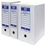 DEFINICLAS Unipapel Unisystem-Archivbox, Weiß, DIN A4