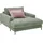 KAWOLA Relaxsessel CARA Feincord 132 x 84 x 170 cm Grün