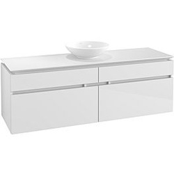 Villeroy & Boch Legato Waschtischunterschrank B67100DH 160x55x50cm, Glossy White