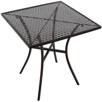 Bolero Bistrotisch aus schwarzem Stahl, gemustert, 700 mm, quadratisch