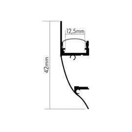 Nobile Alu Aufbau-Profil 2m LED-Profil