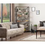 JVmoebel Standregal Bücherregal Regal Schrank Holzmöbel Holz Metall Freistehend Wohnzimmer, 1-tlg., Made in Europa braun