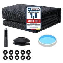 Melko Solarfolie Poolabdeckung schwarz Ø 305 cm