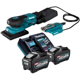 Makita Bo 005 Cgt201 Akku Schwingschleifer 40 V Max. 80 X 130 Mm 3,0 Mm Hub Brushless + 2x Akku 5,0 Ah + Ladegerät