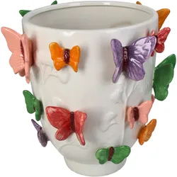 Vase BUTTERFLY - weiß