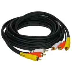  A/V Kabel 3 m / 3 Stecker rot-weiß-gelb 