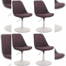 CLP Esszimmerstuhl Maverick Stoff braun 4er Set