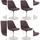 CLP Esszimmerstuhl Maverick Stoff braun 4er Set