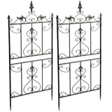 CLP Rankgitter Myrte 2er Set 60 x 30 cm Braun
