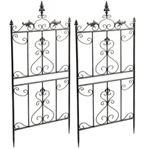 CLP Rankgitter Myrte 2er Set 60 x 30 cm Braun