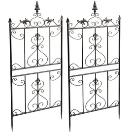CLP Rankgitter Myrte 2er Set 60 x 30 cm Braun
