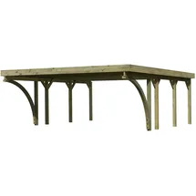 Karibu Classic Doppel 2 Set 5,40 x 5,86 m kdi inkl. 2 Einfahrtsbögen und PVC-Dachplatten