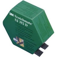 3M SJ 352D Scotchmate Klettband zum Aufkleben Haft- und Flauschteil (L x B) 5000mm x 25.4mm Schwarz