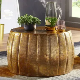 Wohnling Couchtisch Gold Aluminium 60 x 36 cm
