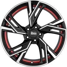 mam wheels RS5 7 x 16 5 x 112 ET40 MB66,6 Schwarz/Rot