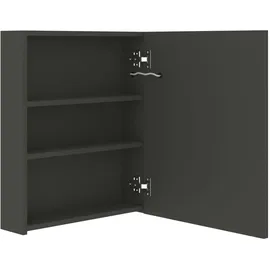 vidaXL LED-Bad-Spiegelschrank 50 cm anthrazit